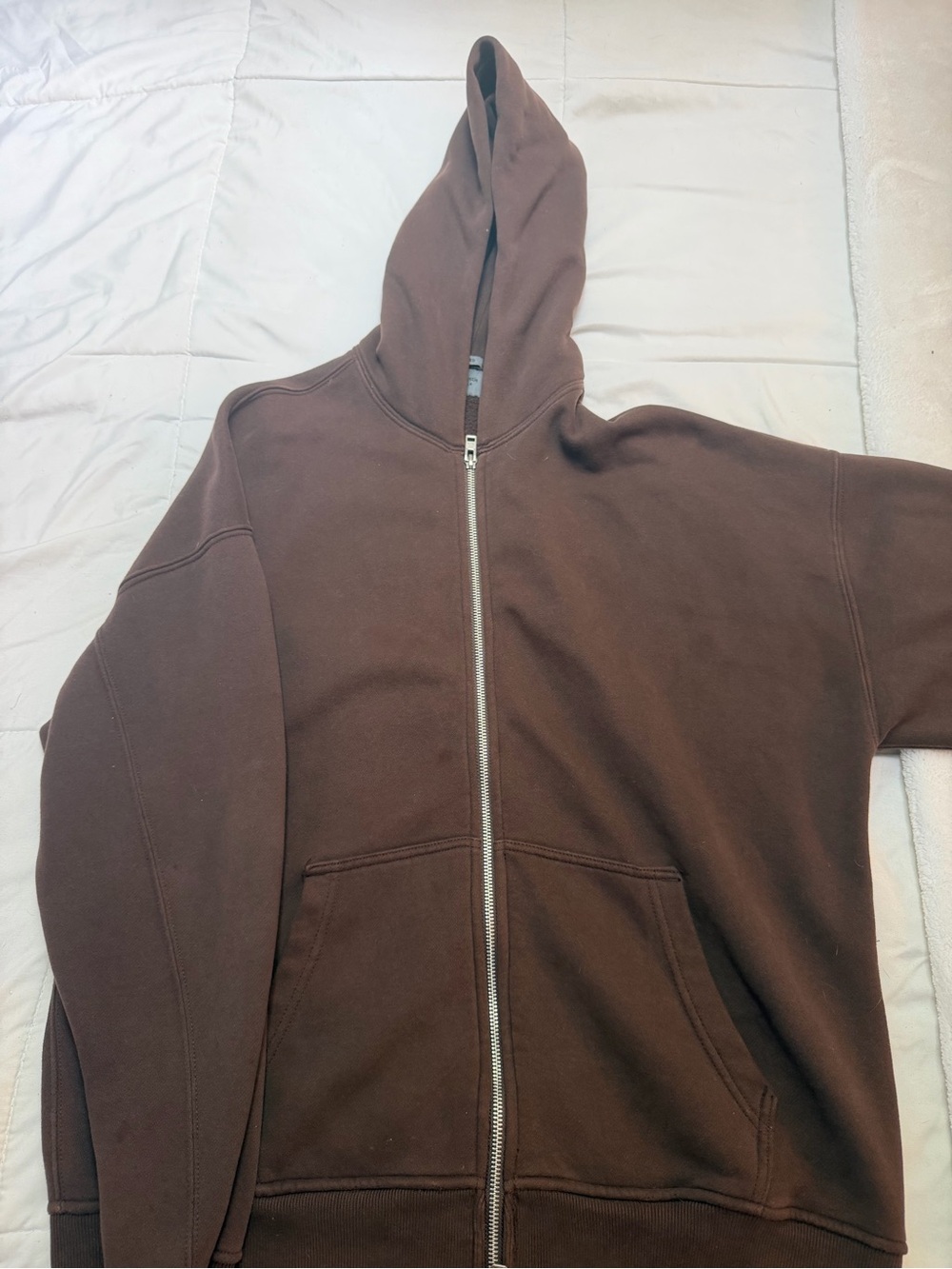 Abercrombie & Fitch Brown Full-Zip Hoodie